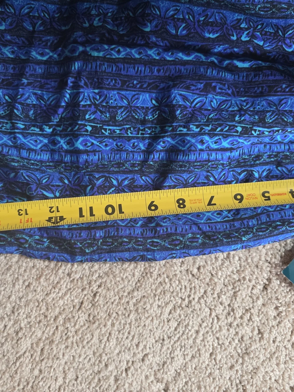 Vintage 90s Sport Swim Trunks Men's Blue Tribal Hawaiian Print Mesh Lined NWT M